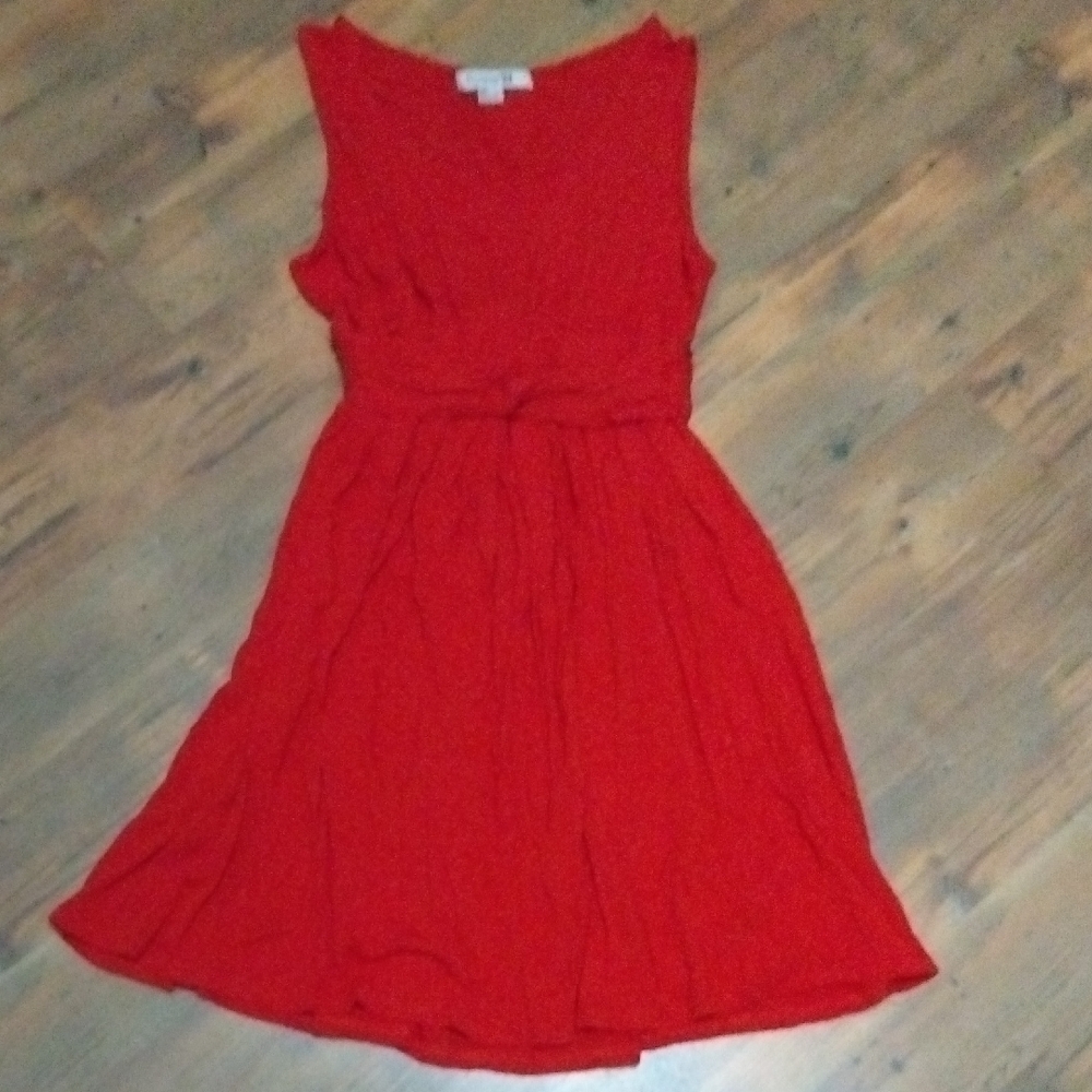 Forever 21 Vibrant Red Midi Dress